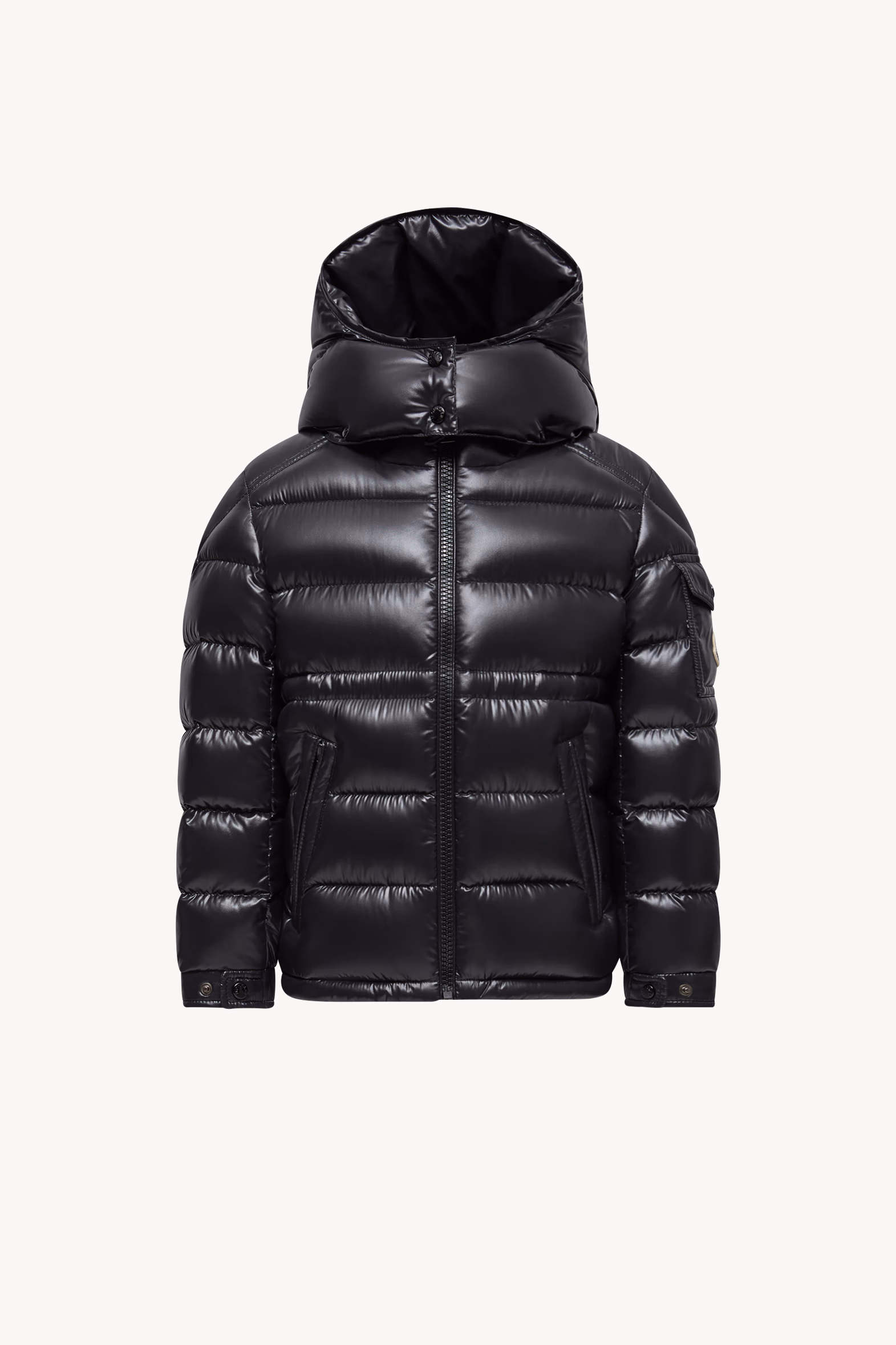 Maire Hooded Down Jacket Girl Black Moncler 0